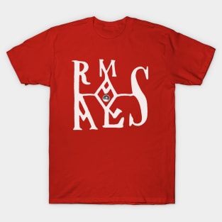 SEAL OF EMPEROR CHARLEMAGNE Monogram in Red and White T-Shirt